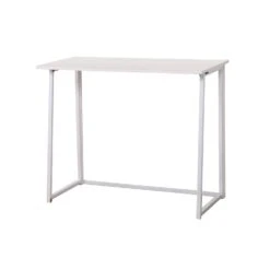 Compact Folding Desk In White (No Assembly)