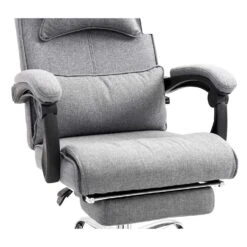 Lawrence Executive Reclining Chair With Foot And Headrest In Grey -Daals Store A1l UZfPn9L. SL1500