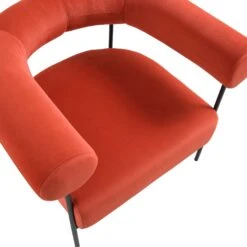 Fulbourn Rust Ochre Velvet Armchair 18 Fulbourn Rust Ochre Velvet Armchair -Daals Store ACH 2150 OCHRE VEL detail1