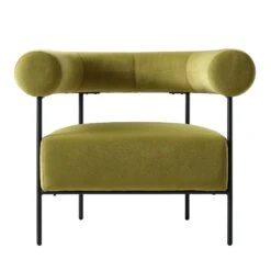 Fulbourn Olive Green Velvet Armchair 13 Fulbourn Olive Green Velvet Armchair -Daals Store ACH 2150 OLIVE VEL WB1