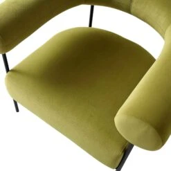 Fulbourn Olive Green Velvet Armchair 18 Fulbourn Olive Green Velvet Armchair -Daals Store ACH 2150 OLIVE VEL detail1