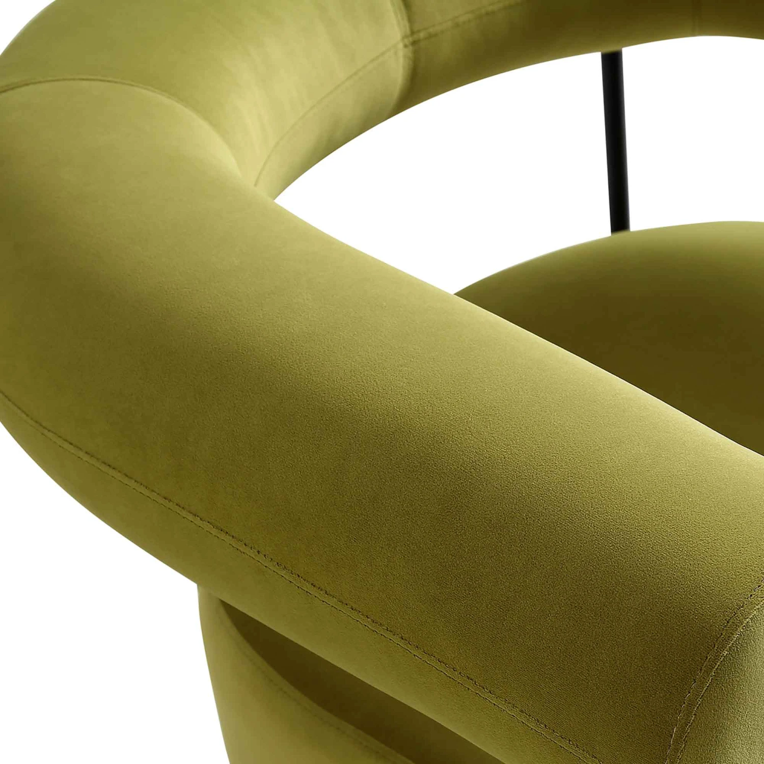 Fulbourn Olive Green Velvet Armchair 9 Fulbourn Olive Green Velvet Armchair - Image 9