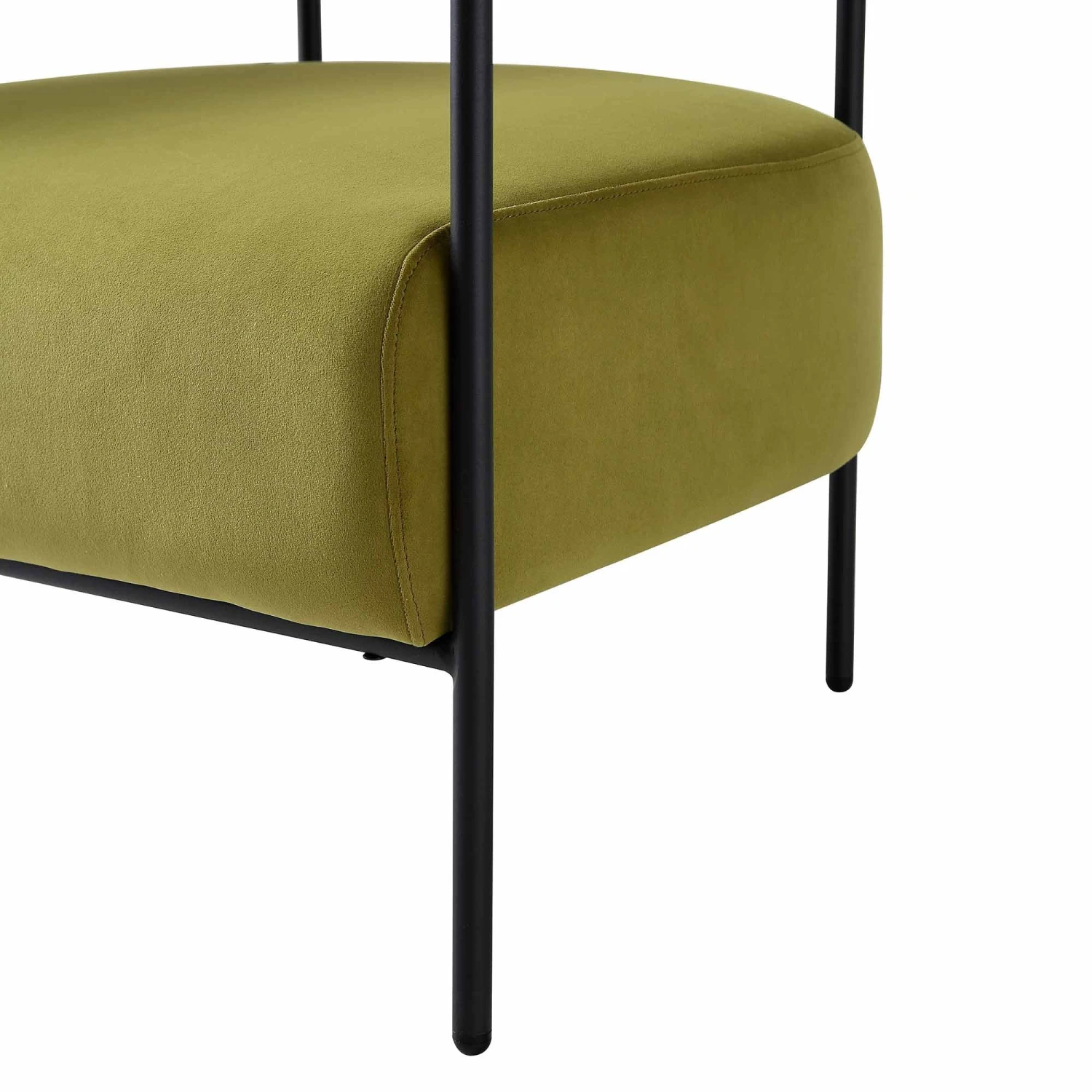 Fulbourn Olive Green Velvet Armchair 11 Fulbourn Olive Green Velvet Armchair - Image 11