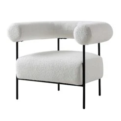 Fulbourn White Boucle Armchair 15 Fulbourn White Boucle Armchair -Daals Store ACH 2150 WHITE BOUCLE WB2