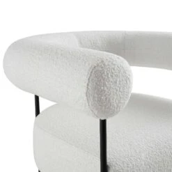 Fulbourn White Boucle Armchair 21 Fulbourn White Boucle Armchair -Daals Store ACH 2150 WHITE BOUCLE detail3