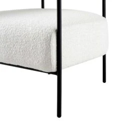 Fulbourn White Boucle Armchair 23 Fulbourn White Boucle Armchair -Daals Store ACH 2150 WHITE BOUCLE detail5
