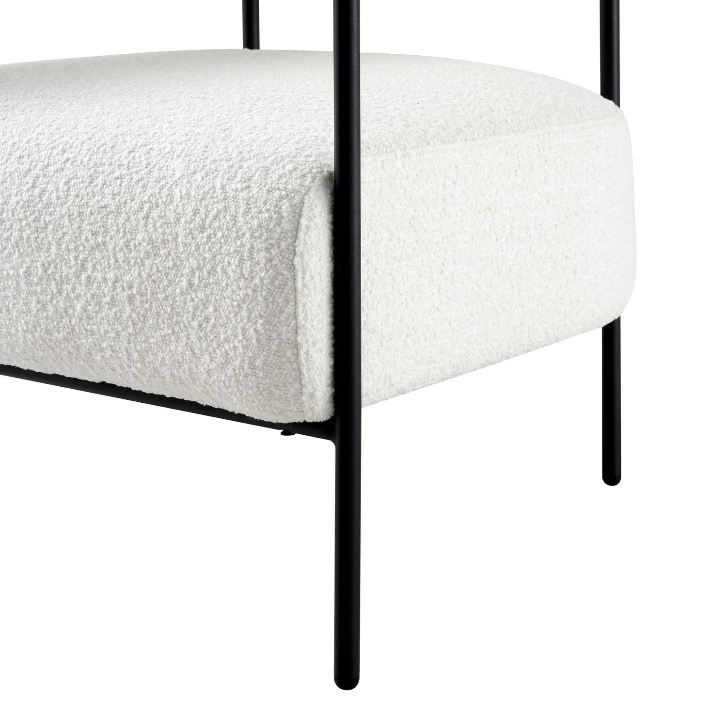 Fulbourn White Boucle Armchair 12 Fulbourn White Boucle Armchair - Image 12