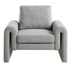 Hampstead Grey Boucle Curved Armchair 13 Hampstead Grey Boucle Curved Armchair -Daals Store ACH 2161 GREY BOUCLE WB1
