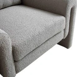 Hampstead Grey Boucle Curved Armchair 20 Hampstead Grey Boucle Curved Armchair -Daals Store ACH 2161 GREY BOUCLE detail3