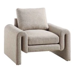 Hampstead Taupe Boucle Curved Armchair 13 Hampstead Taupe Boucle Curved Armchair -Daals Store ACH 2161 TAUPE BOUCLE WB1
