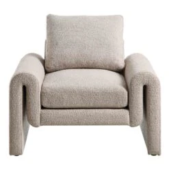 Hampstead Taupe Boucle Curved Armchair 14 Hampstead Taupe Boucle Curved Armchair -Daals Store ACH 2161 TAUPE BOUCLE WB2