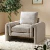 Hampstead Taupe Boucle Curved Armchair -Daals Store ACH 2161 TAUPE BOUCLE main