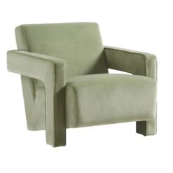 Brompton Sculptural Armchair, Lichen Velvet 16 Brompton Sculptural Armchair, Lichen Velvet -Daals Store ACH 2173 LICHEN VEL WB2