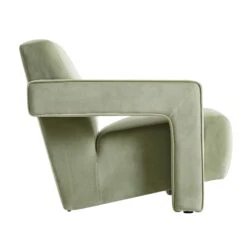 Brompton Sculptural Armchair, Lichen Velvet 18 Brompton Sculptural Armchair, Lichen Velvet -Daals Store ACH 2173 LICHEN VEL WB3