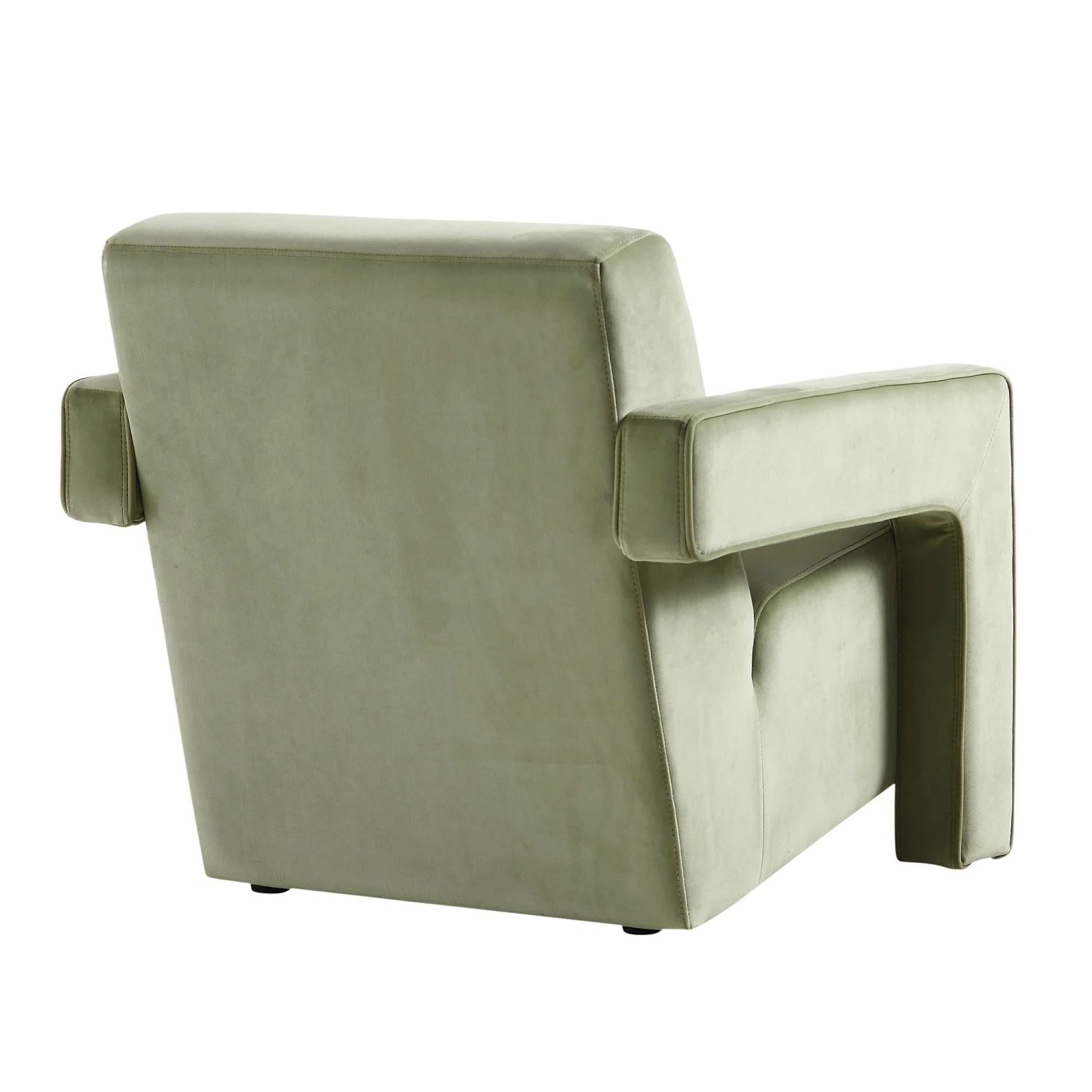 Brompton Sculptural Armchair, Lichen Velvet 8 Brompton Sculptural Armchair, Lichen Velvet - Image 8