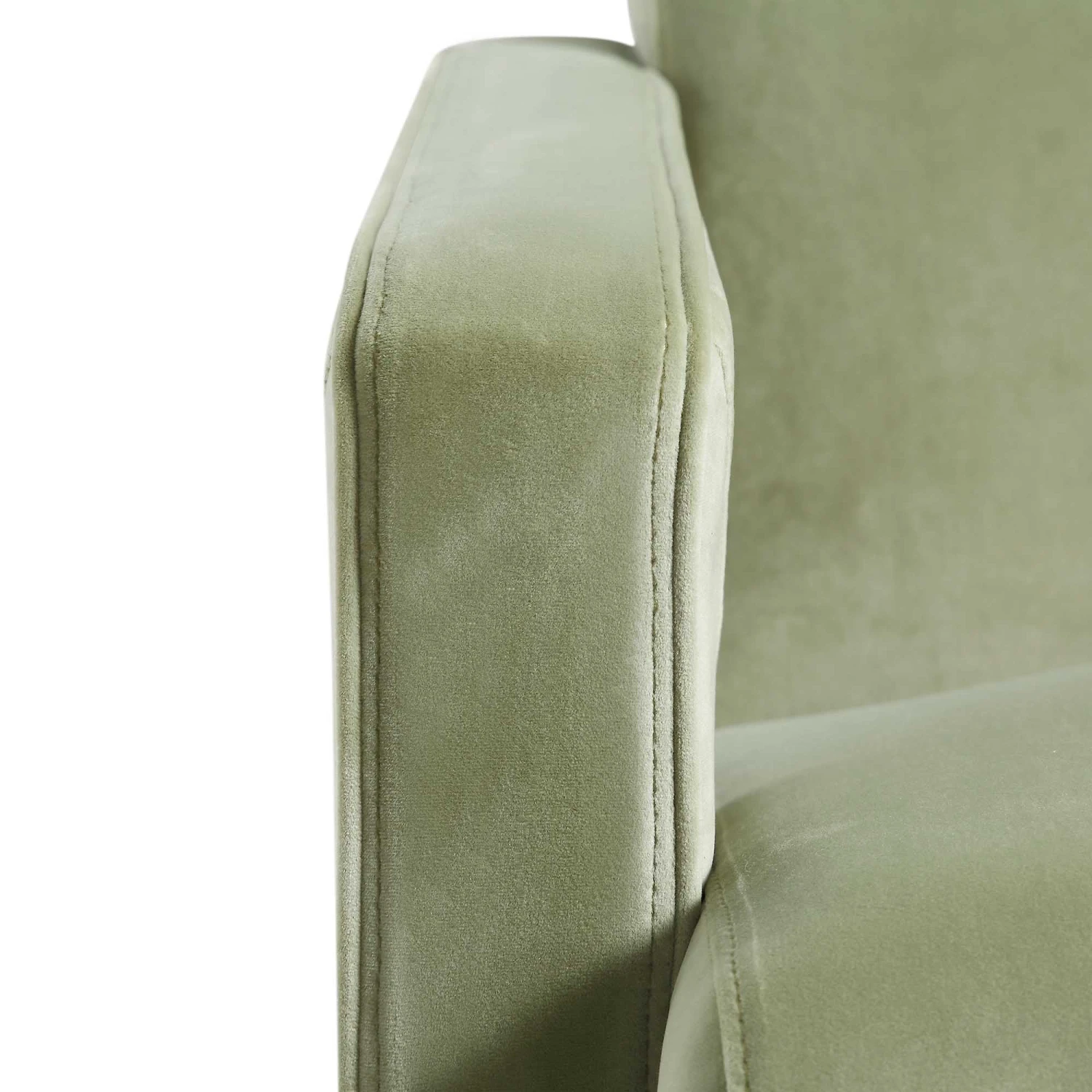 Brompton Sculptural Armchair, Lichen Velvet 11 Brompton Sculptural Armchair, Lichen Velvet - Image 11