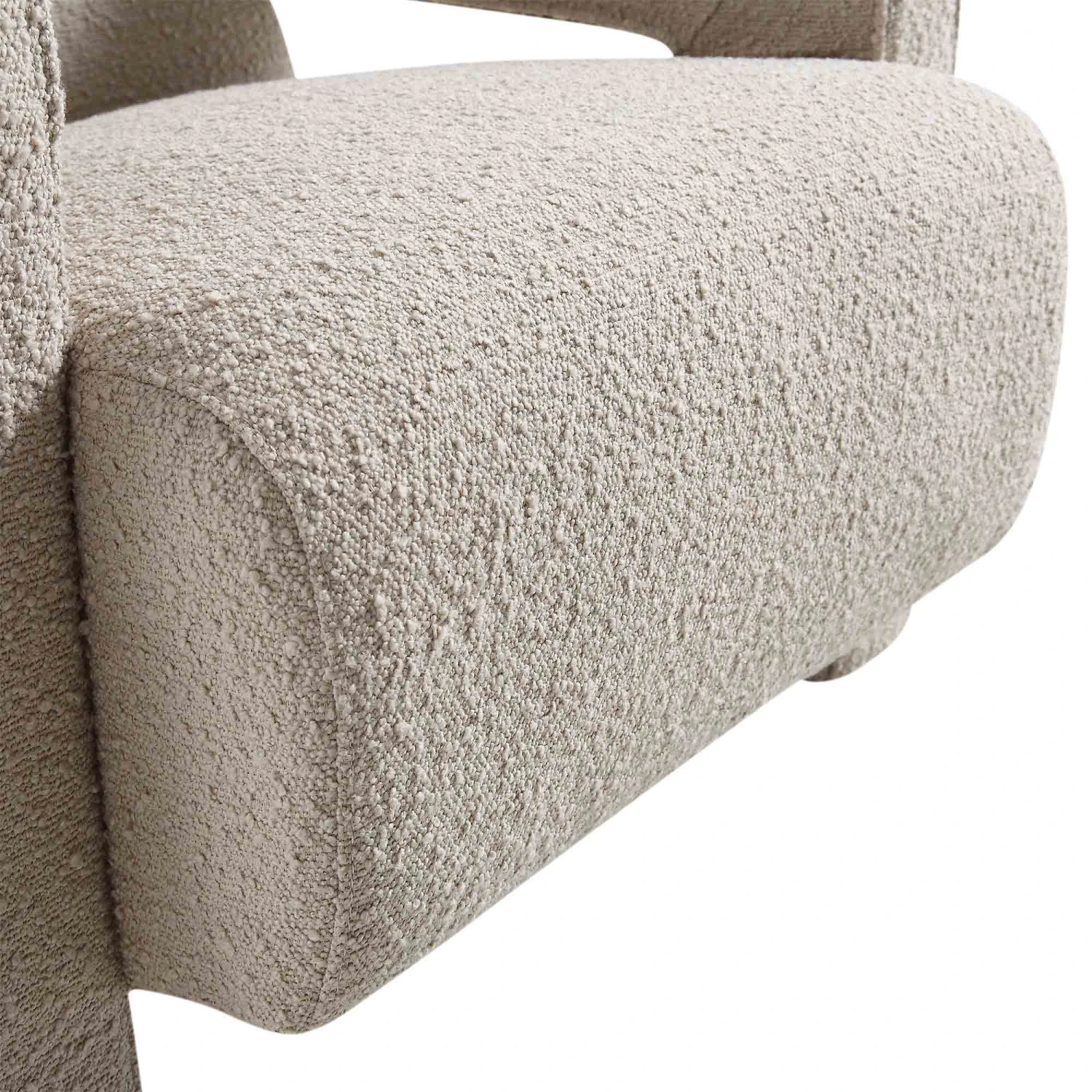 Brompton Sculptural Armchair, Taupe Boucle 12 Brompton Sculptural Armchair, Taupe Boucle - Image 12