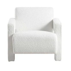 Brompton Sculptural Armchair, White Boucle -Daals Store ACH 2173 WHITE BOUCLE WB1