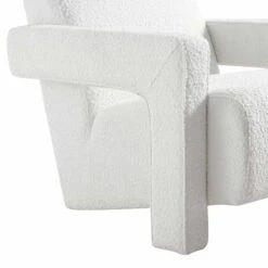 Brompton Sculptural Armchair, White Boucle -Daals Store ACH 2173 WHITE BOUCLE detail1