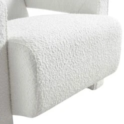 Brompton Sculptural Armchair, White Boucle -Daals Store ACH 2173 WHITE BOUCLE detail3