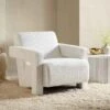 Brompton Sculptural Armchair, White Boucle -Daals Store ACH 2173 WHITE BOUCLE main