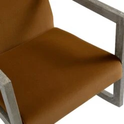 Fyne Cinnamon Velvet Rocking Weathered Oak Armchair -Daals Store ACH 38 CMONVEL WTH detail3