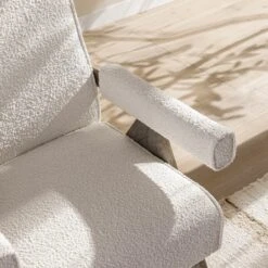 Chinnor Beige Boucle Weathered Oak Frame Accent Chair -Daals Store ACH 729 BEIGEBOU WTH scene4