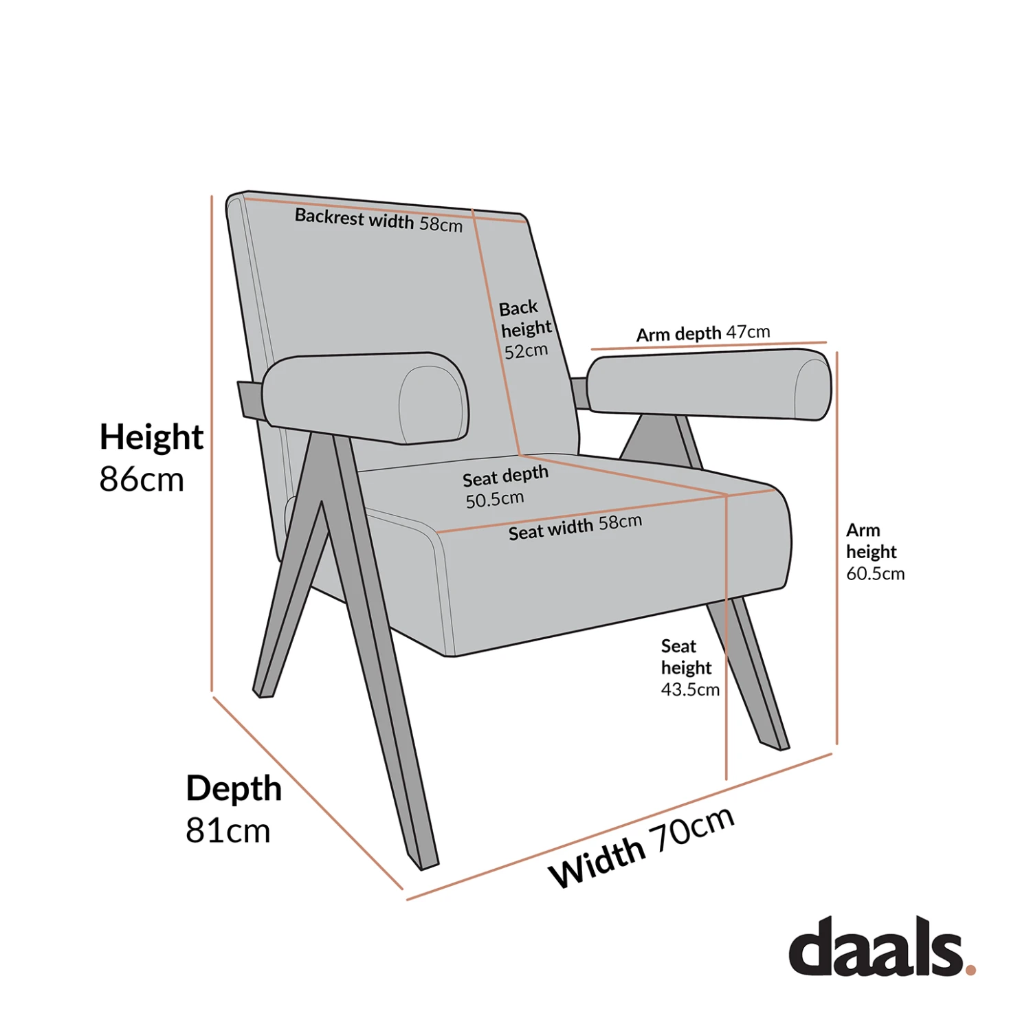 Chinnor Taupe Boucle Black Oak Frame Accent Chair 9 Chinnor Taupe Boucle Black Oak Frame Accent Chair - Image 9