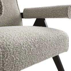 Chinnor Taupe Boucle Black Oak Frame Accent Chair 28 Chinnor Taupe Boucle Black Oak Frame Accent Chair -Daals Store ACH 729 TAUPEBOU BLACK detail2