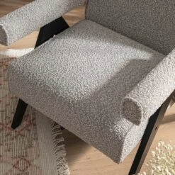 Chinnor Taupe Boucle Black Oak Frame Accent Chair 19 Chinnor Taupe Boucle Black Oak Frame Accent Chair -Daals Store ACH 729 TAUPEBOU BLACK scene4