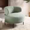 Penn Sage Green Boucle Wing Back Accent Chair 25 Penn Sage Green Boucle Wing Back Accent Chair -Daals Store ACH 750 GREEN BOUCLE main