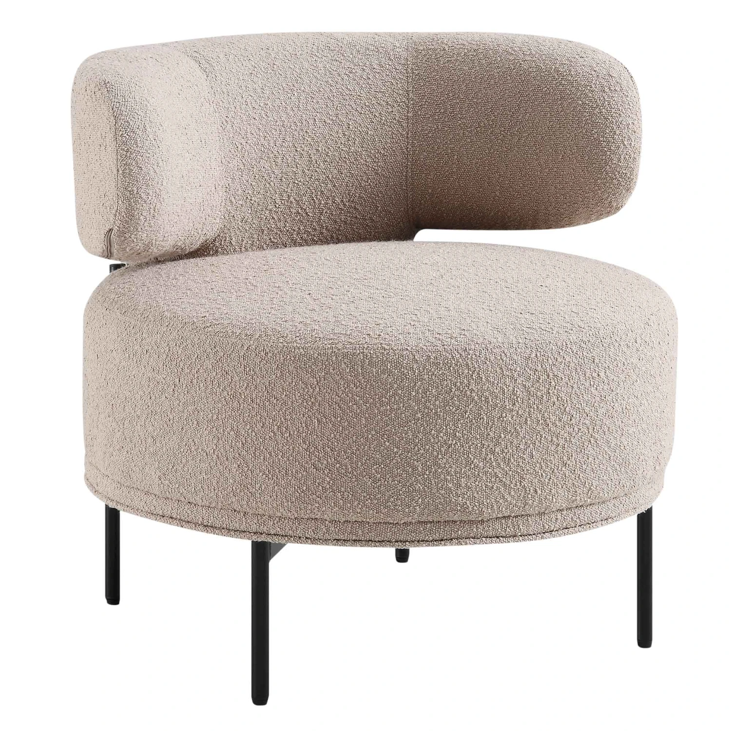 Penn Taupe Boucle Wing Back Accent Chair 4 Penn Taupe Boucle Wing Back Accent Chair - Image 4