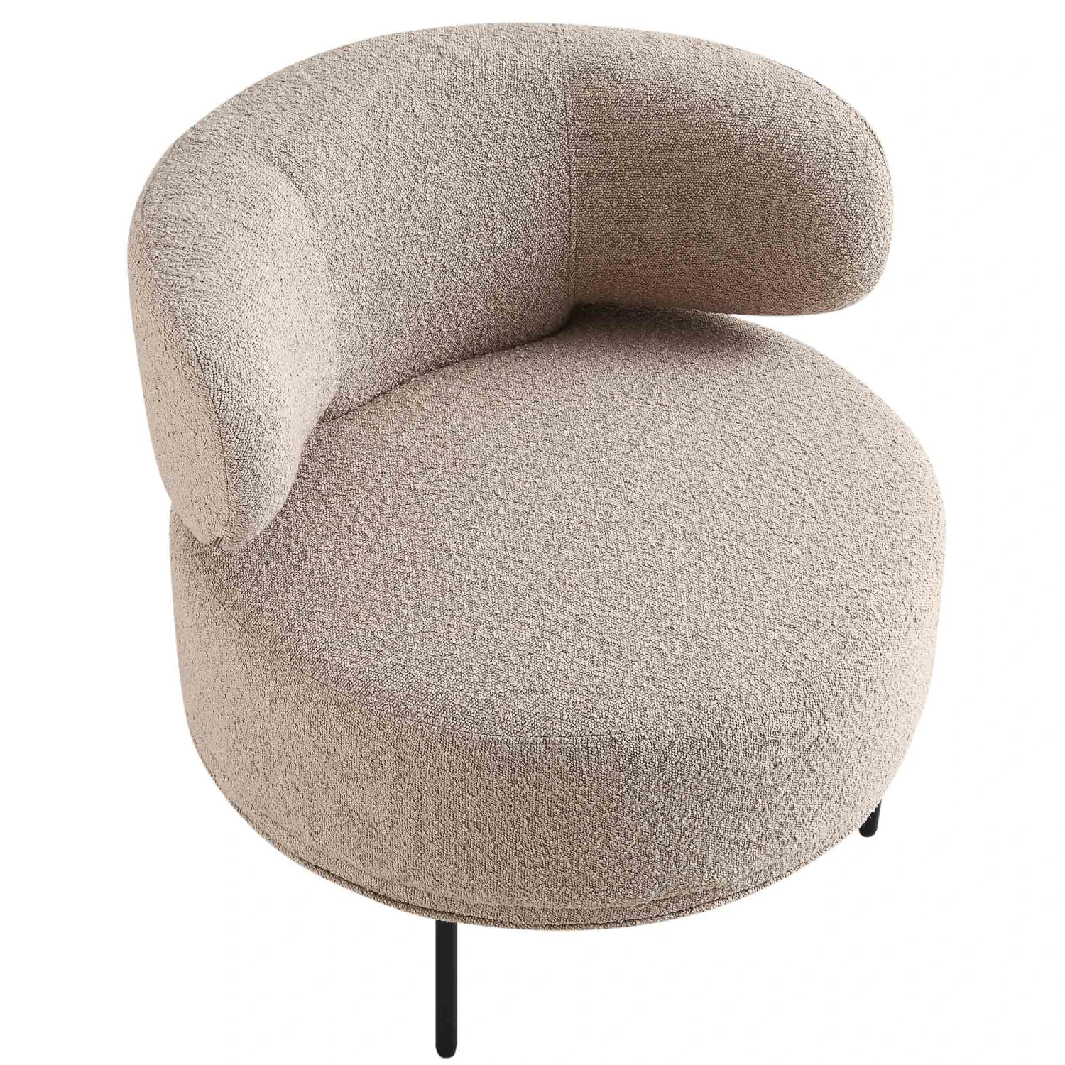 Penn Taupe Boucle Wing Back Accent Chair 5 Penn Taupe Boucle Wing Back Accent Chair - Image 5