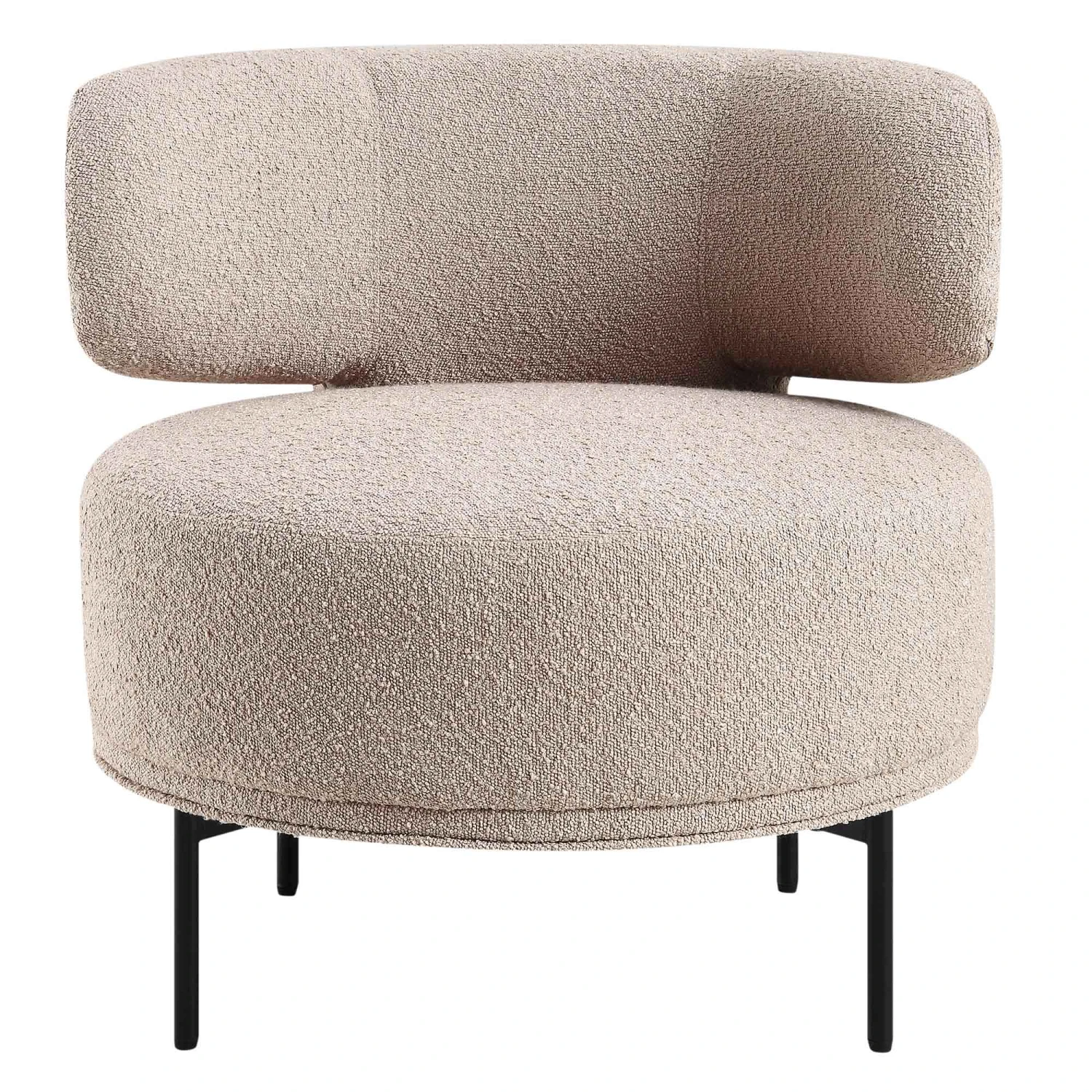 Penn Taupe Boucle Wing Back Accent Chair 7 Penn Taupe Boucle Wing Back Accent Chair - Image 7
