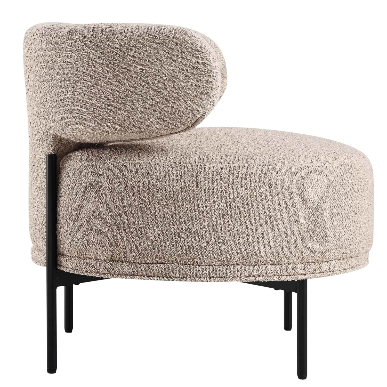 Penn Taupe Boucle Wing Back Accent Chair 8 Penn Taupe Boucle Wing Back Accent Chair - Image 8