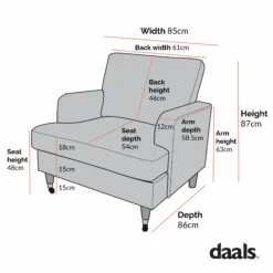 Brigette Mint Soft Brushed Fabric Armchair With Antique Brass Castor Legs 15 Brigette Mint Soft Brushed Fabric Armchair With Antique Brass Castor Legs -Daals Store AYSF 010 1ST CHART 1
