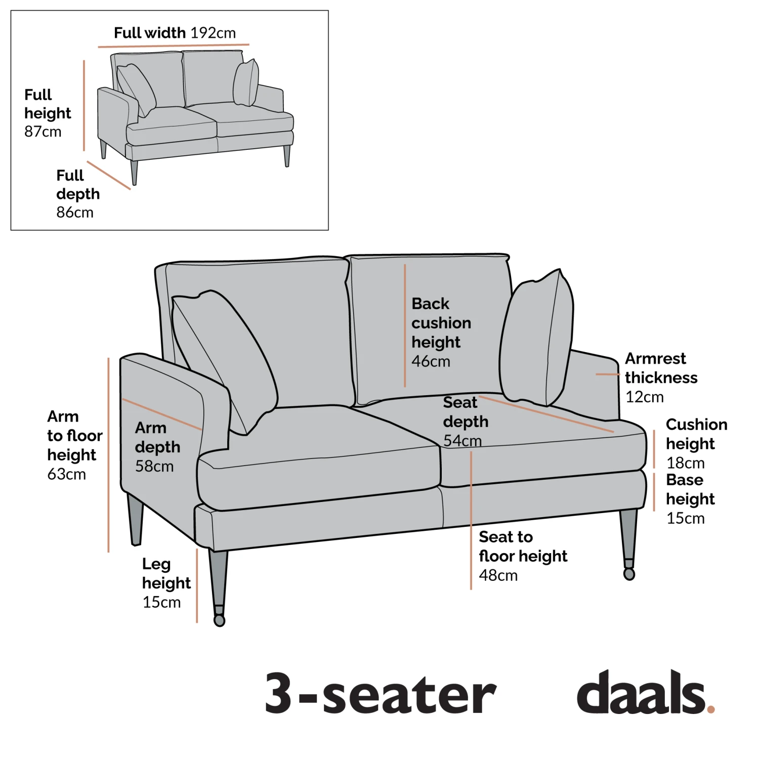 Brigette 3-Seater Mustard Velvet Sofa With Antique Brass Castor Legs 6 Brigette 3-Seater Mustard Velvet Sofa With Antique Brass Castor Legs - Image 6