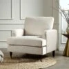 Brigette Beige Velvet Armchair With Antique Brass Castor Legs 27 Brigette Beige Velvet Armchair With Antique Brass Castor Legs -Daals Store AYSF 010 BEIGE VEL 1ST main