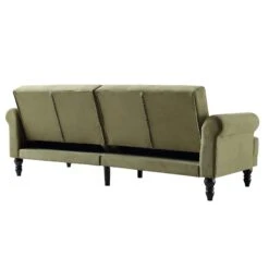 Hanney 3-Seater Chesterfield Sofabed In Moss Green Velvet -Daals Store AYSF 011 MOSSGREEN VEL WB8