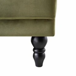 Hanney 3-Seater Chesterfield Sofabed In Moss Green Velvet -Daals Store AYSF 011 MOSSGREEN VEL detail4