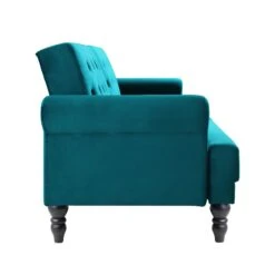 Hanney 3-Seater Chesterfield Sofabed In Teal Velvet 28 Hanney 3-Seater Chesterfield Sofabed In Teal Velvet -Daals Store AYSF 011 TEAL VEL WB6