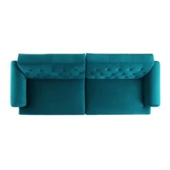 Hanney 3-Seater Chesterfield Sofabed In Teal Velvet 29 Hanney 3-Seater Chesterfield Sofabed In Teal Velvet -Daals Store AYSF 011 TEAL VEL WB7