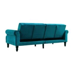 Hanney 3-Seater Chesterfield Sofabed In Teal Velvet 30 Hanney 3-Seater Chesterfield Sofabed In Teal Velvet -Daals Store AYSF 011 TEAL VEL WB8