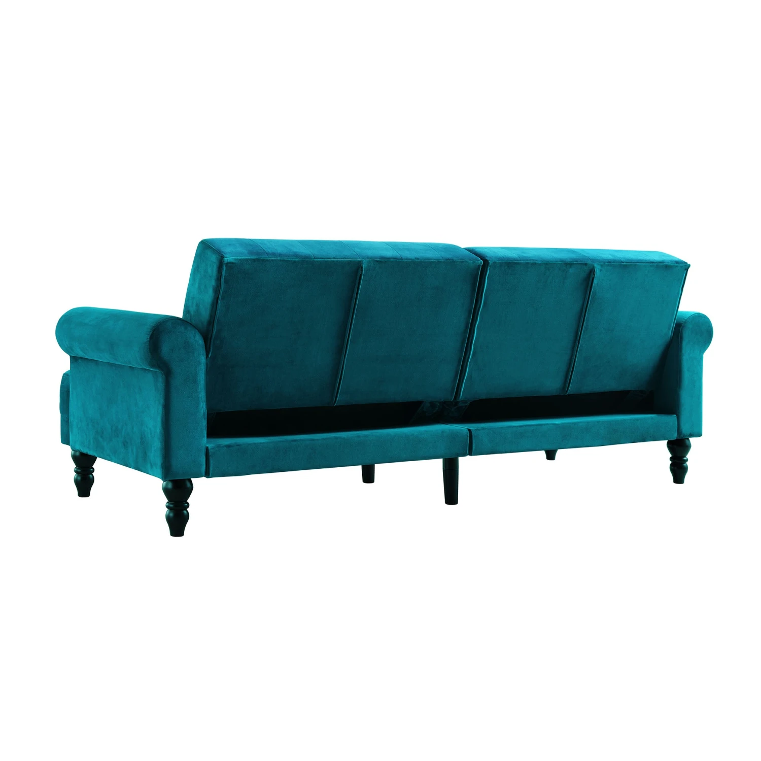 Hanney 3-Seater Chesterfield Sofabed In Teal Velvet 13 Hanney 3-Seater Chesterfield Sofabed In Teal Velvet - Image 13
