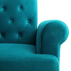 Hanney 3-Seater Chesterfield Sofabed In Teal Velvet 33 Hanney 3-Seater Chesterfield Sofabed In Teal Velvet -Daals Store AYSF 011 TEAL VEL detail3