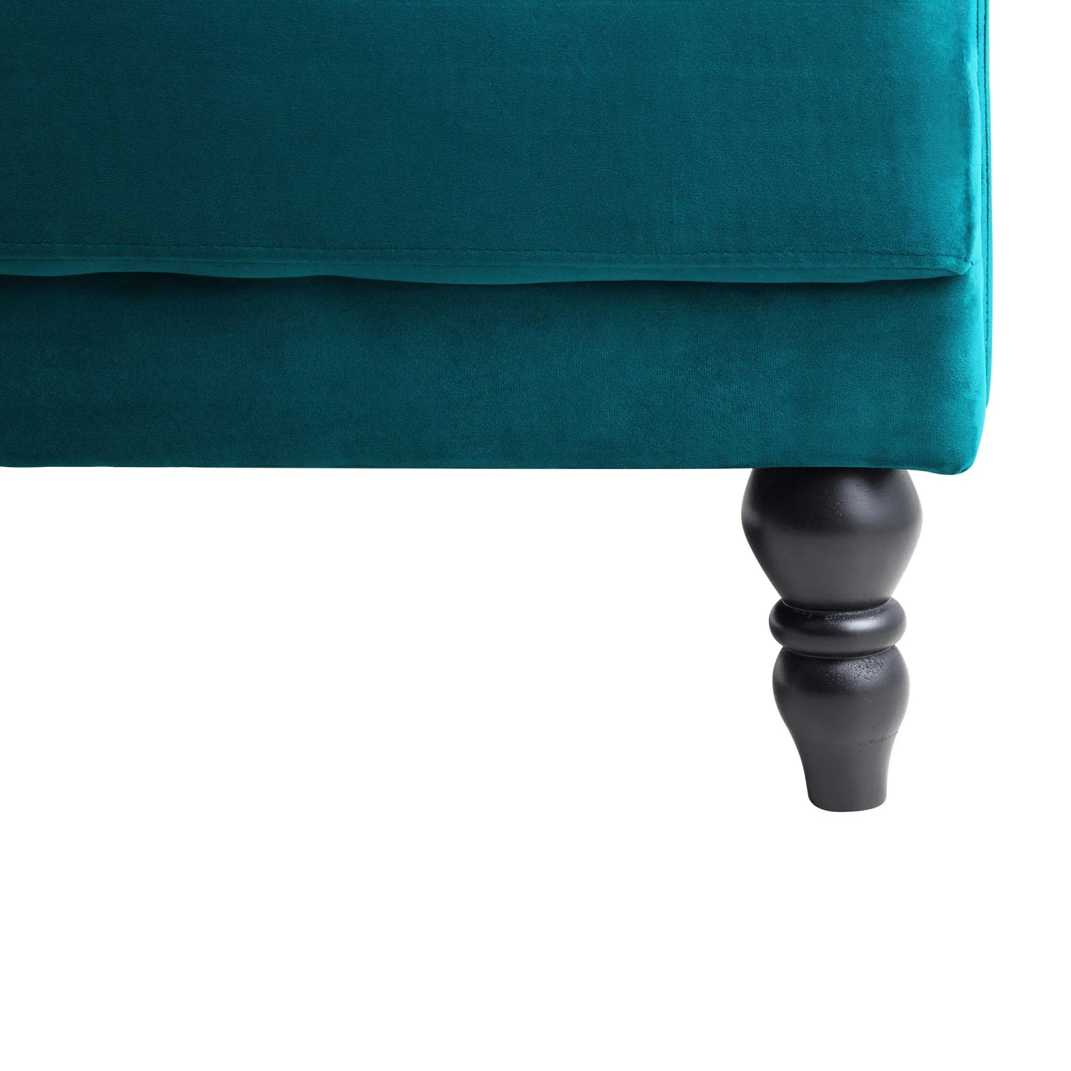 Hanney 3-Seater Chesterfield Sofabed In Teal Velvet 17 Hanney 3-Seater Chesterfield Sofabed In Teal Velvet - Image 17