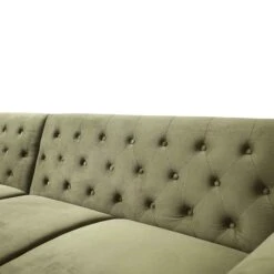 Hanney Chesterfield Chaise Sofabed In Moss Green Velvet 31 Hanney Chesterfield Chaise Sofabed In Moss Green Velvet -Daals Store AYSF 012 MOSSGREEN VEL detail2