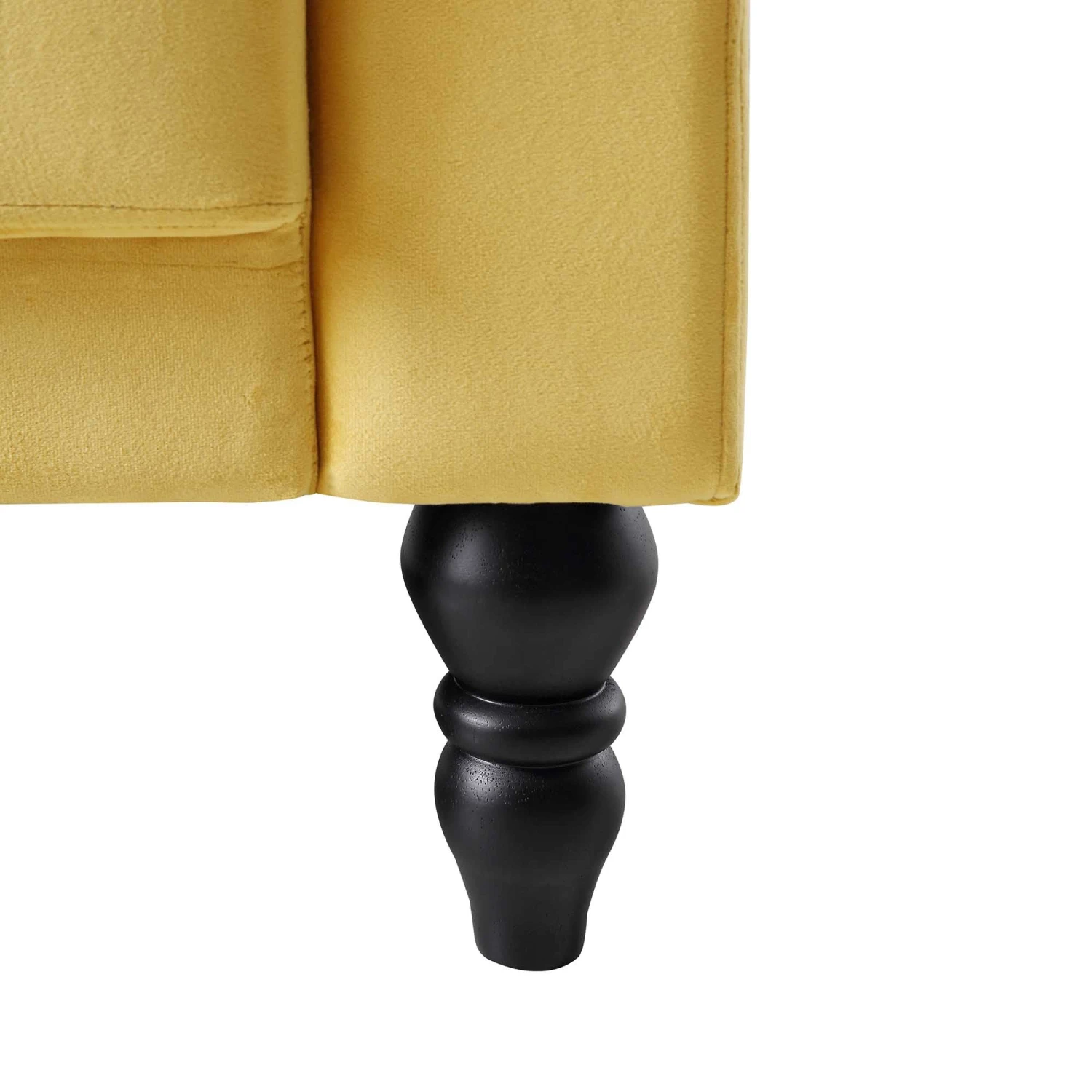 Hanney Chesterfield Chaise Sofabed In Mustard Yellow Velvet 17 Hanney Chesterfield Chaise Sofabed In Mustard Yellow Velvet - Image 17