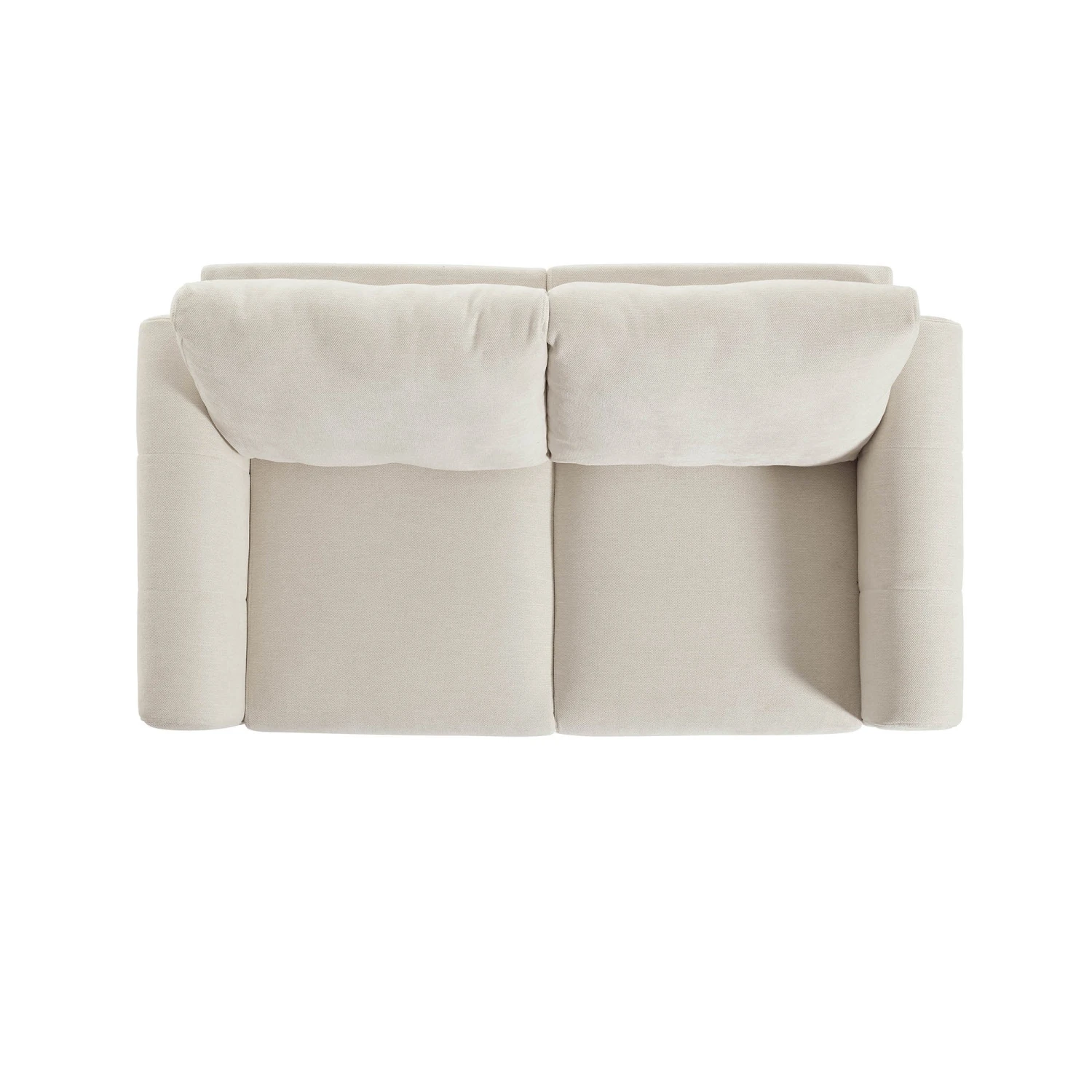 Noak 2-Seater Beige Woven Fabric Sofa With Chrome Legs 10 Noak 2-Seater Beige Woven Fabric Sofa With Chrome Legs - Image 10