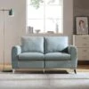 Noak 2-Seater Grey Faux Leather Sofa With Chrome Legs -Daals Store AYSF 014 GREY PU 2ST main